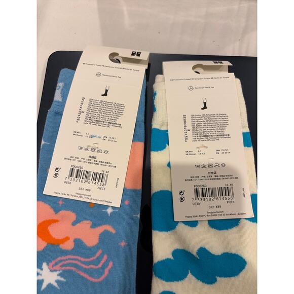 Happy socks Small/Medium 2 Pair, Clouds - Picture 4 of 6